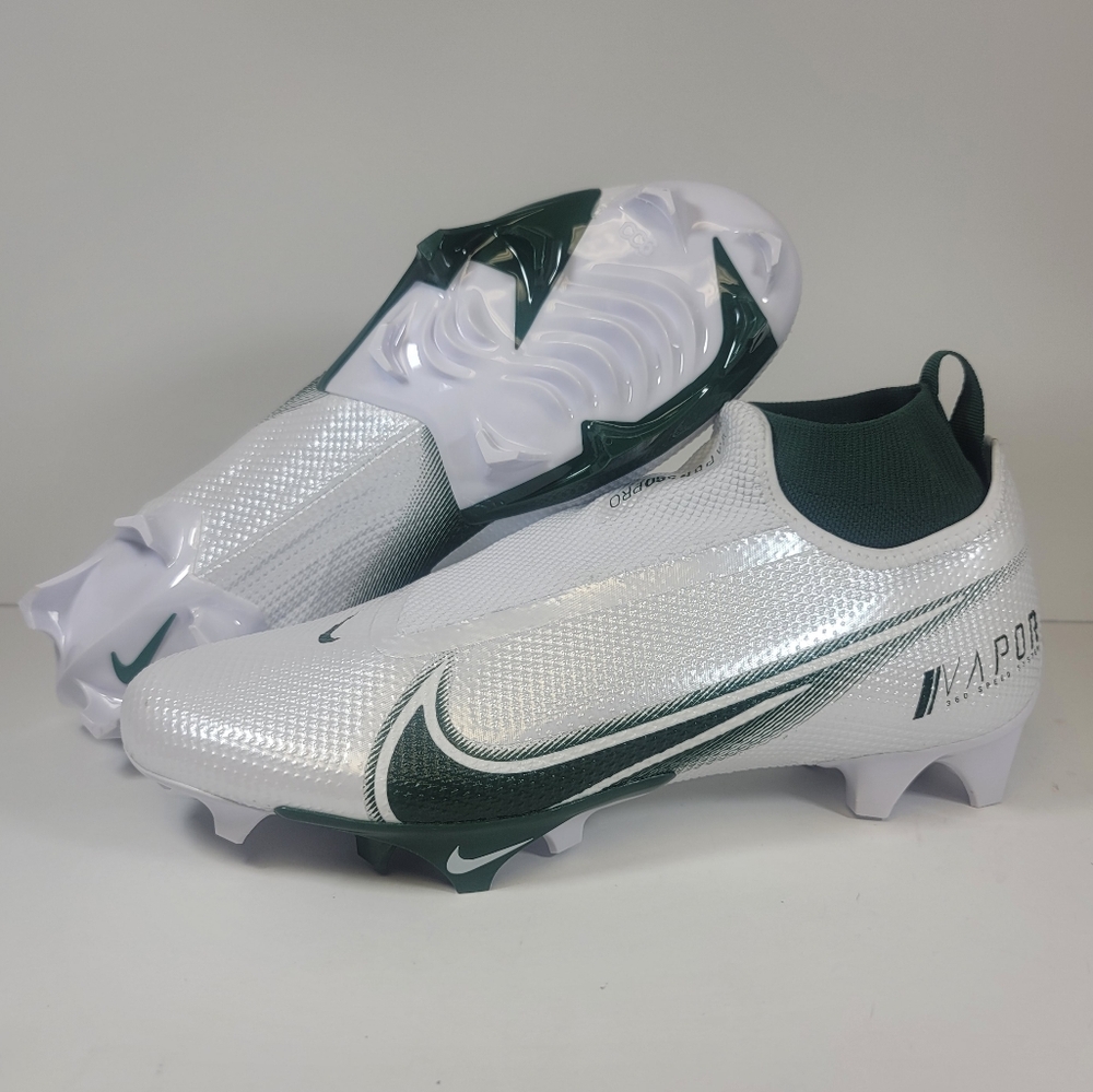 Mens Nike Vapor Edge Pro 360 Football Cleats White Green CV6345-103